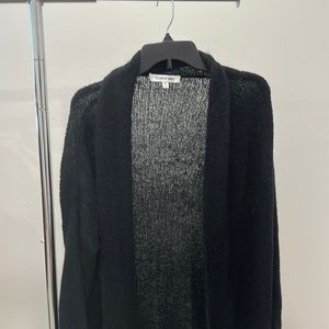 Elizabeth and James Black duster cardigan
